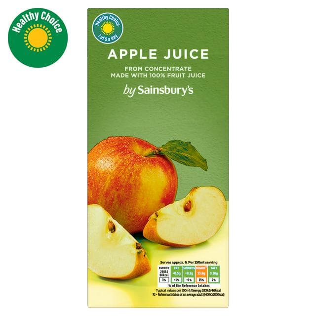 Sainsbury's Pure Apple Juice 1L - gallery image 1
