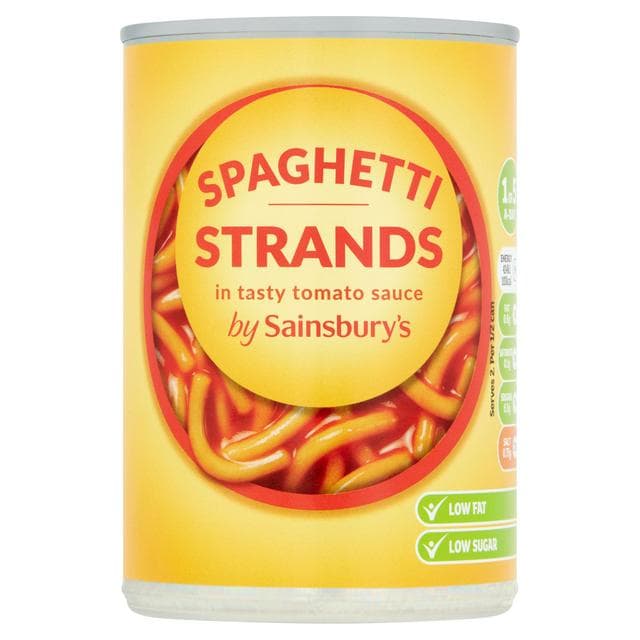 Sainsbury's Spaghetti In Tomato Sauce 400g - gallery image 1