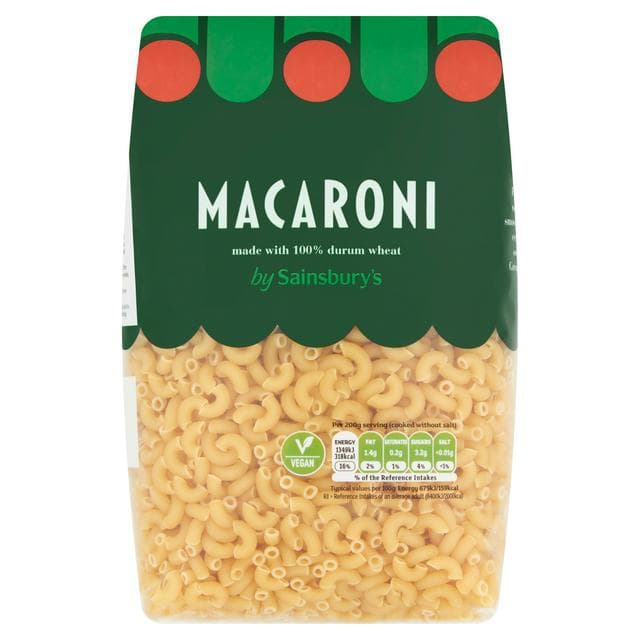 Sainsbury's Macaroni Pasta 1kg - gallery image 1