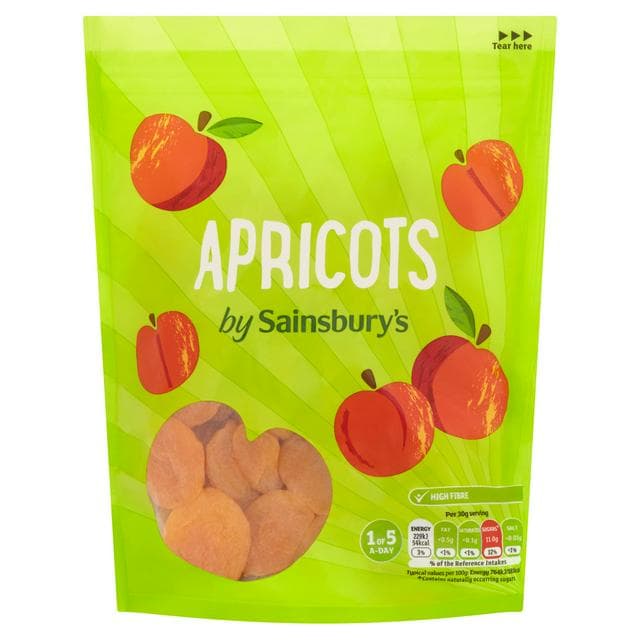 Sainsbury's Ready to Eat Dried Apricots 500g - gallery image 1