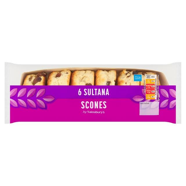Sainsbury's Sultana Scones x6 - gallery image 1