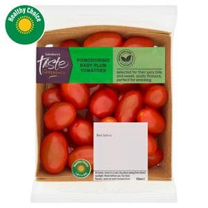 Sainsbury's Pomodorino Baby Plum Tomatoes, Taste the Difference 250g