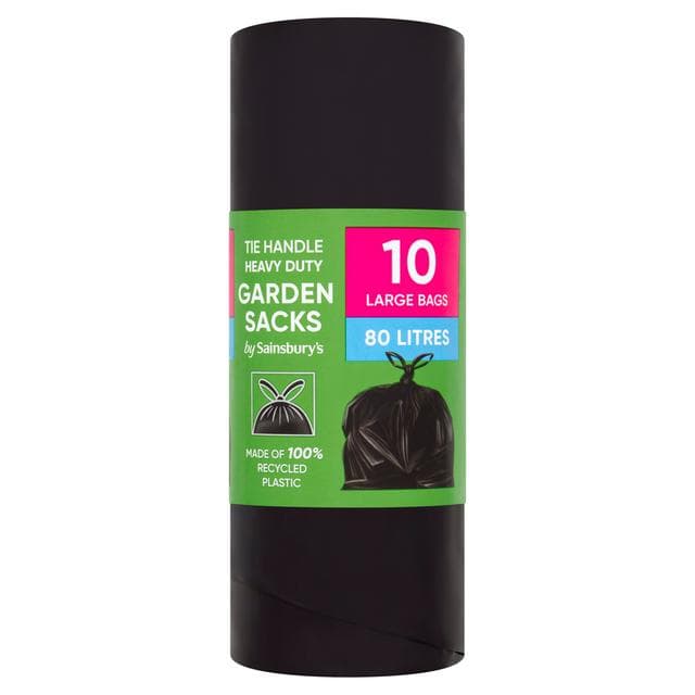 Sainsbury's Heavy Duty Tie Handle Garden Sacks x10 - gallery image 1