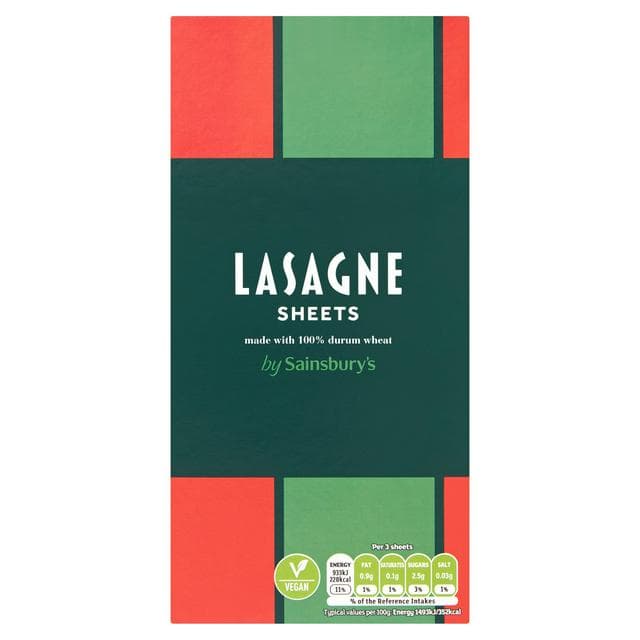 Sainsbury's Lasagne Sheets Pasta 500g - gallery image 1
