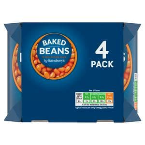 Sainsbury's Baked Beans 4x400g