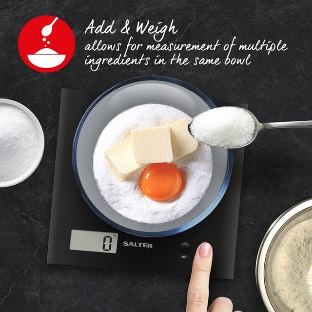 Salter Digital Kitchen Scale - Black - gallery image 2