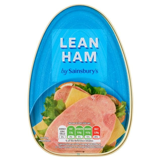 Sainsbury's Lean Ham, Can 340g - gallery image 1