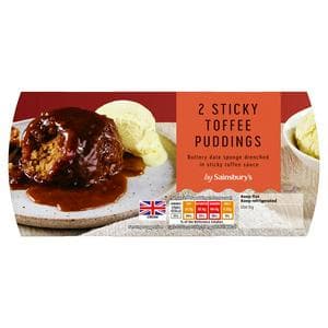Sainsbury's Sticky Toffee Sponge Pudding 2x110g