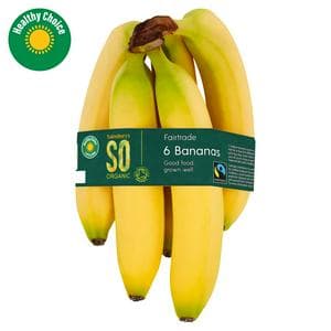 Sainsbury's Fairtrade Bananas, SO Organic x6