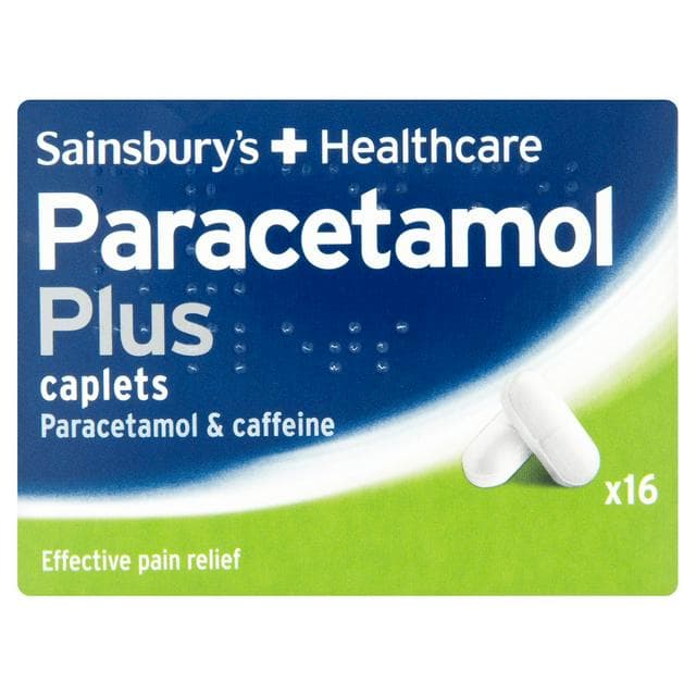 Sainsbury's Paracetamol Plus Caplets x16 - gallery image 1