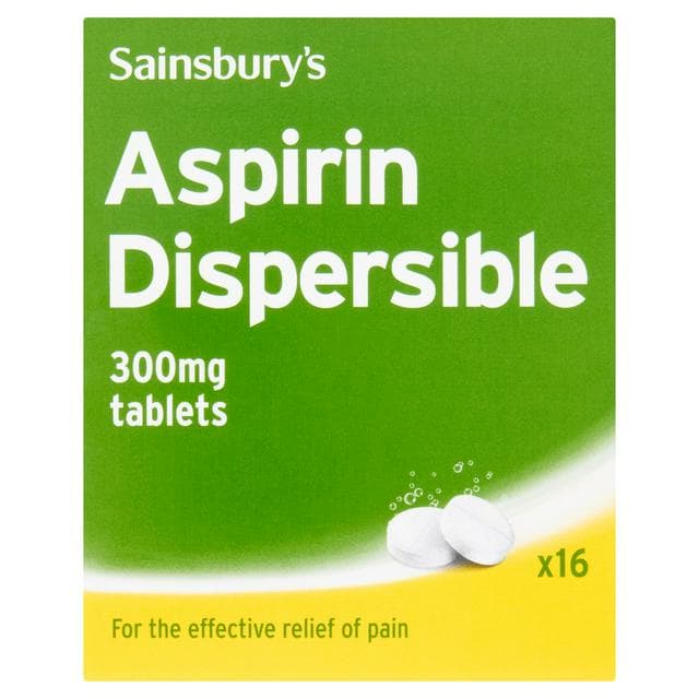 Sainsbury's Dispersible Aspirin Tablets x16 - gallery image 1