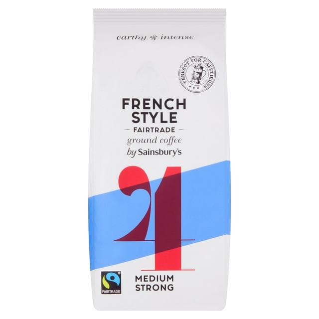 Sainsbury's Fairtrade French Style Coffee, Strength 4 227g - gallery image 1
