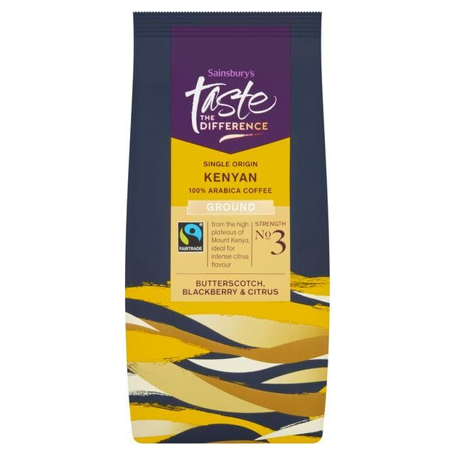Sainsbury's Fairtrade Kenyan Coffee, Taste the Difference, Strength 3 227g - gallery image 1