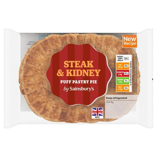 Sainsbury's Steak & Kidney Puff Pastry Pie 150g - gallery image 1