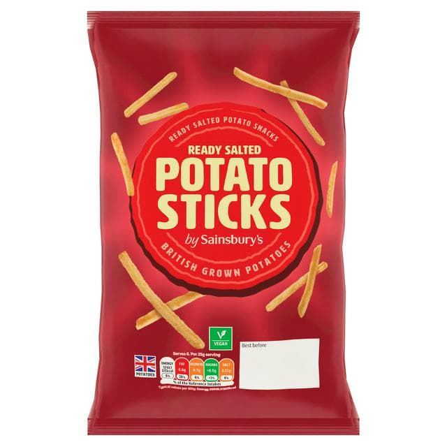 Sainsbury's Ready Salted Potato Sticks 150g - gallery image 1