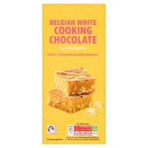 Sainsbury's Belgian Cooking Chocolate, White 200g