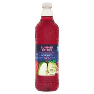 Sainsbury's High Juice Summer Fruits Squash 1L