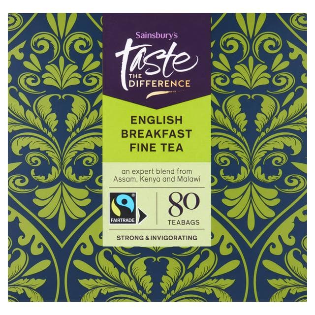 Sainsbury's English Breakfast Tea Bags Taste the Difference x80 - gallery image 1