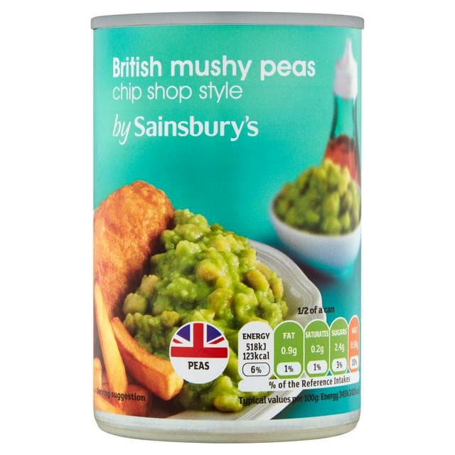 Sainsbury's Chip Shop Style Mushy Peas 300g - gallery image 1