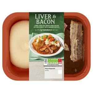 Sainsbury's Liver & Bacon With Mash 400g (Serves 1)