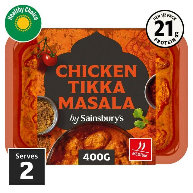 Sainsbury's Indian Chicken Tikka Masala Ready Meal Main For 2 400g - gallery image 1
