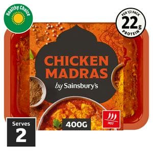 Sainsbury's Indian Chicken Madras Ready Meal Main For 2 400g