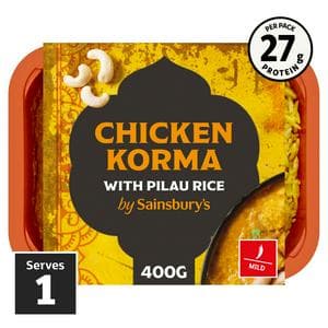 Sainsbury's Indian Chicken Korma Ready Meal Main For 2 400g