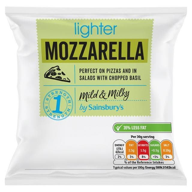 Sainsbury's Lighter Mozzarella Cheese 125g - gallery image 1