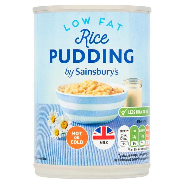 Sainsbury's Rice Pudding, Low Fat, Be Good To Yourself 400g - gallery image 1