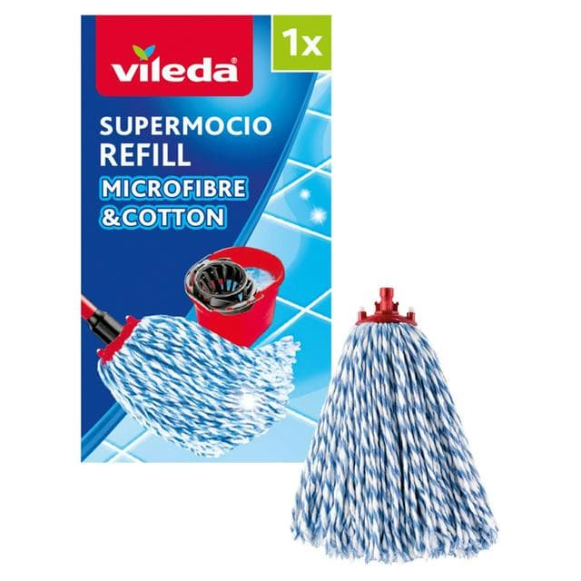 Vileda SuperMocio Microfibre & Cotton Mop Refill - gallery image 1