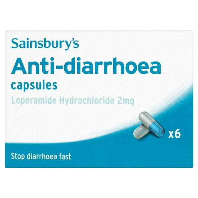 Sainsbury's Anti-Diarrhoea Capsules x6 - gallery image 1