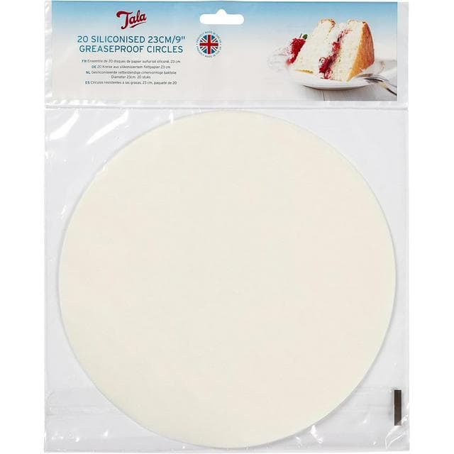 Tala Pack of 20 Siliconised 23cm Greaseproof Circles - gallery image 1