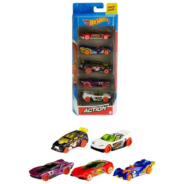 Hot Wheels Pack of 5 Diecast Cars Assortment - gallery image 1