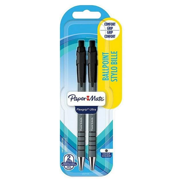 Papermate Flexgrip Black 2pk - gallery image 1