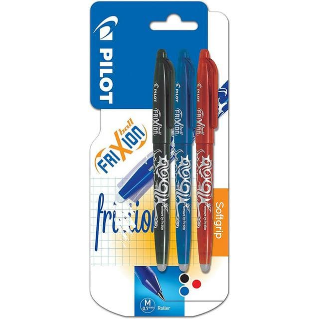 Pilot Pack of 3 FriXion Erasable 0.7 mm Rollerball Pen - gallery image 1