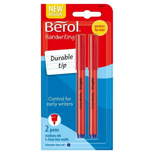 Berol 2 Handwriting Pens Blue - gallery image 1