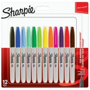 Sharpie Markers 12pk Assorted Colours
