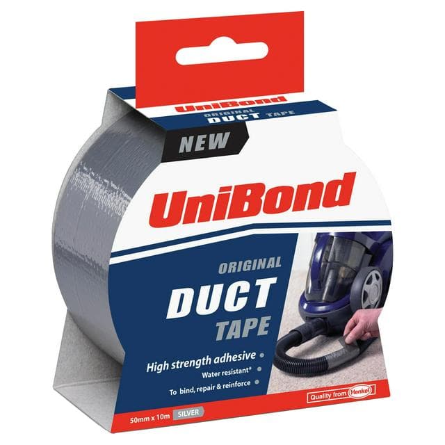 Unibond Duct Tape - Silver - 50mm x 10m - gallery image 1