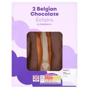 Sainsbury's 2 x 55g Belgian Chocolate Éclairs