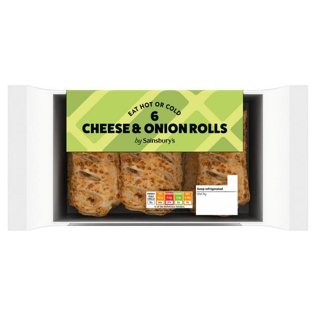 Sainsbury's Cheese & Onion Rolls x6 360g - gallery image 1