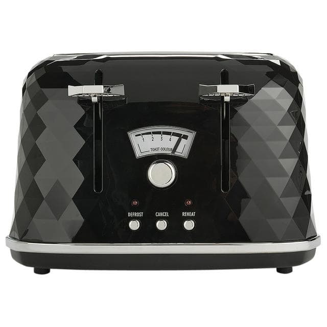 De'Longhi CTJ4003 Brillante 4 Slice Toaster - Black - gallery image 3