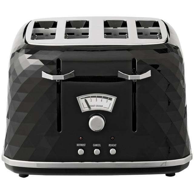 De'Longhi CTJ4003 Brillante 4 Slice Toaster - Black - gallery image 5