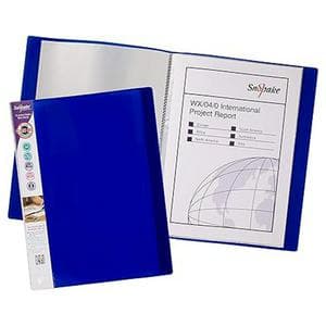 Snopake A4 Electra Display Book 24 Pockets - Blue