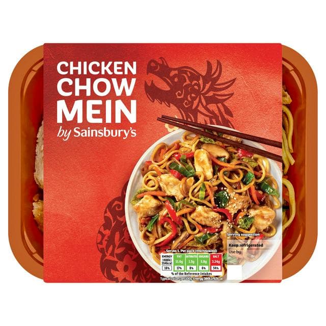 Sainsbury's Chinese Chicken Chow Mein Ready Meal for 1 400g - gallery image 1