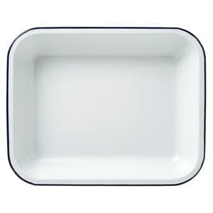 Falcon 37cm Rectangular Enamel Roaster - Blue