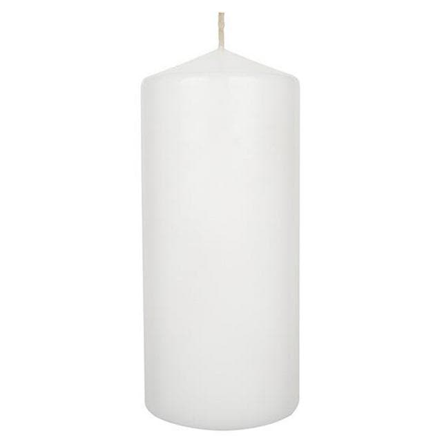 Habitat Large Pillar Candle - White - gallery image 1