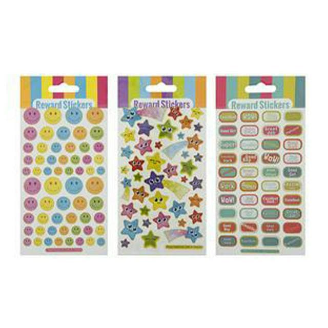 Sainsbury's Home Reward Smiley Face & Stars Stickers - gallery image 1