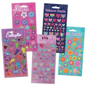 Paper Projects Hearts, Butteflies & Flowers Stickers Assortment