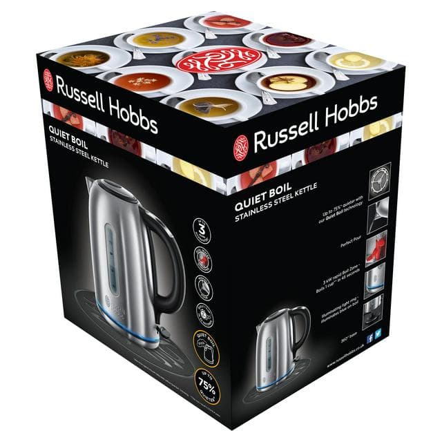 Russell Hobbs Buckingham Quiet Boil Stainless Steel Kettle 20460 - gallery image 1