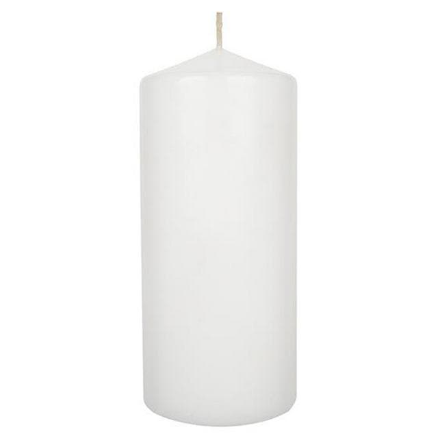 Habitat Extra Large Pillar Unscented Candle - White - gallery image 1